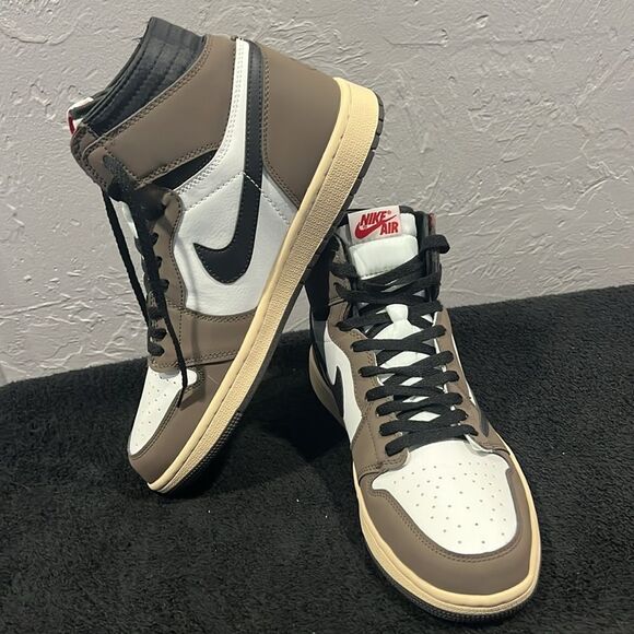 🔥🔥 NIKE Air Jordan 1 Travis Scott Cactus Jacks “REPS” Hi-Top Shoes - Never Worn - Picture 5 of 14